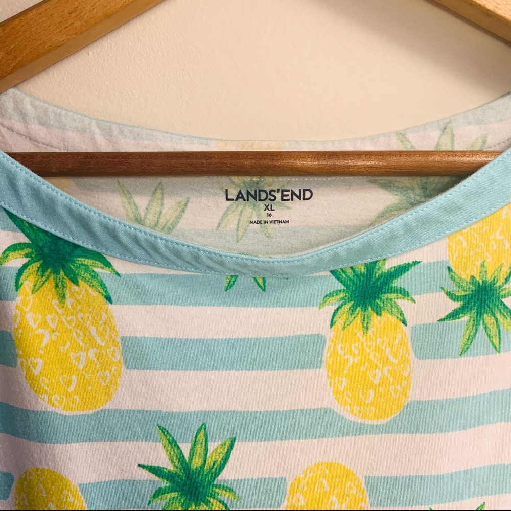 SOLD! Lands’ End Girl’s 16 striped Tank Dress - Picture 5 of 16